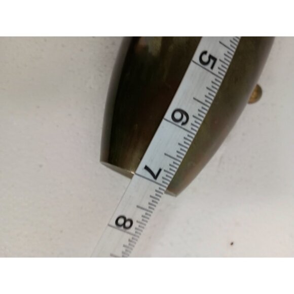 Vintage Gatco Solid Brass Twisted Rope Tassel Accent Gold Tone Bud Vase MCM - Picture 9 of 9